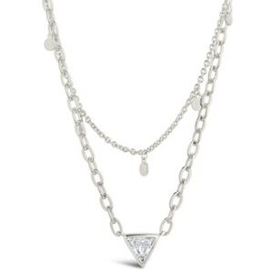 SHINE by Sterling Forever Bellamy Layered Necklace NWT